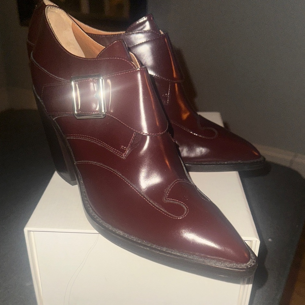 Derek Lam Maroon Heeled Boots